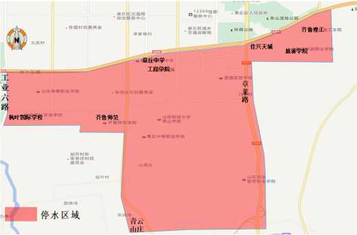 開發區二水廠停水區域圖2